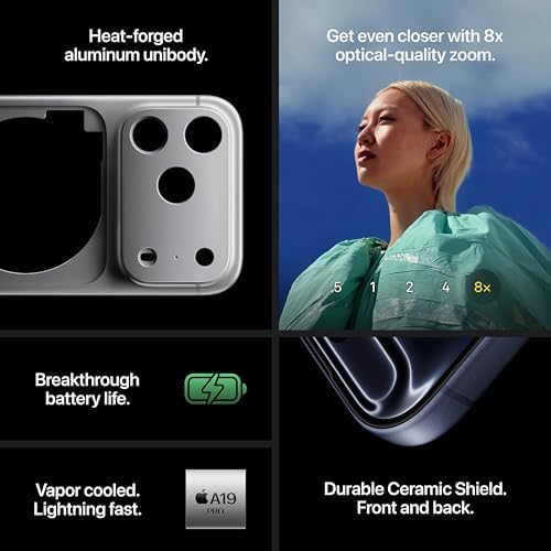 Apple iPhone 17 Pro Max 1 TB 6.9-inch Display with ProMotion, A19 Pro Chip, Best Battery Life in Any iPhone Ever, Pro Fusion Camera System, Center Stage Front Camera; Deep Blue: Buy Online at Best Price in UAE - Amazon.ae - Image 4